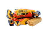 Bits O Honey Candy Bulk, Old Fashioned Bit of Honey Candy - Bulk Individually Wrapped Taffy - Perfect for Throwback Parties (1 Pound)