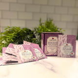 Wabi Whiffs On-the-Go Toilet Sprinkles Singles - Purple Fields (12 Count) | Natural Bathroom Deodorizer | Odor Eliminator Packets for Freshness