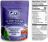 GLUCODOWN, Delicious Super Berry Tea Mix, Patent Pending Dietary Fiber Formula for Maintenance of Healthy Blood Sugar & Cholesterol, 45 Servings.