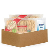Rosemary Crackers - 2x La Panzanella Rosemary-Mini Croccantini-Crackers 6 oz Bundle with Hand Sanitizing Wipes - Crisp Artisan Snack Crackers