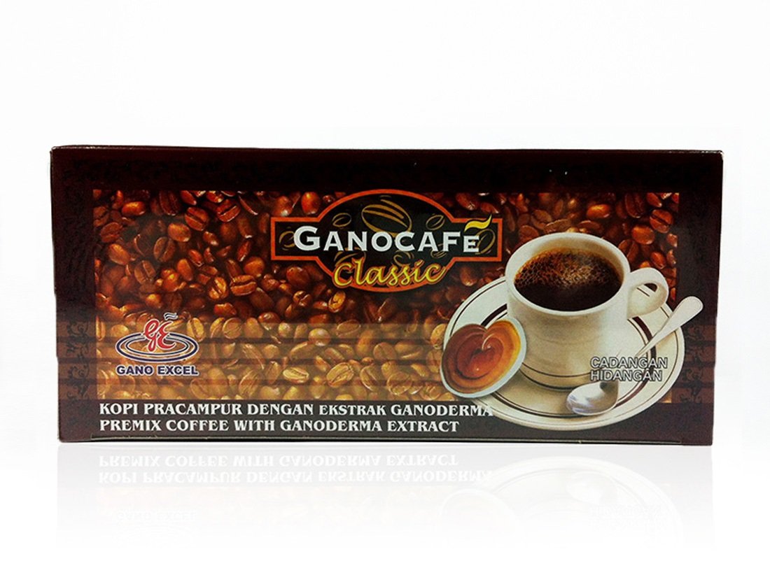 Gano Excel GanoCafe Classic Instant Black Healthy Coffee Ganoderma Lucidum Extract (1 Box = 30 sachets) (1x30)