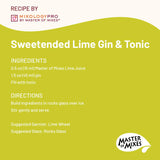 Master of Mixes Cocktail Essentials Sweetened Lime Juice, 375 ML Bottle (12.7 Fl Oz)