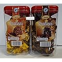Choceur Pralines Dark Chocolate and Milk Chocolate Hazelnut 12.34oz 350g (Two Tubs)