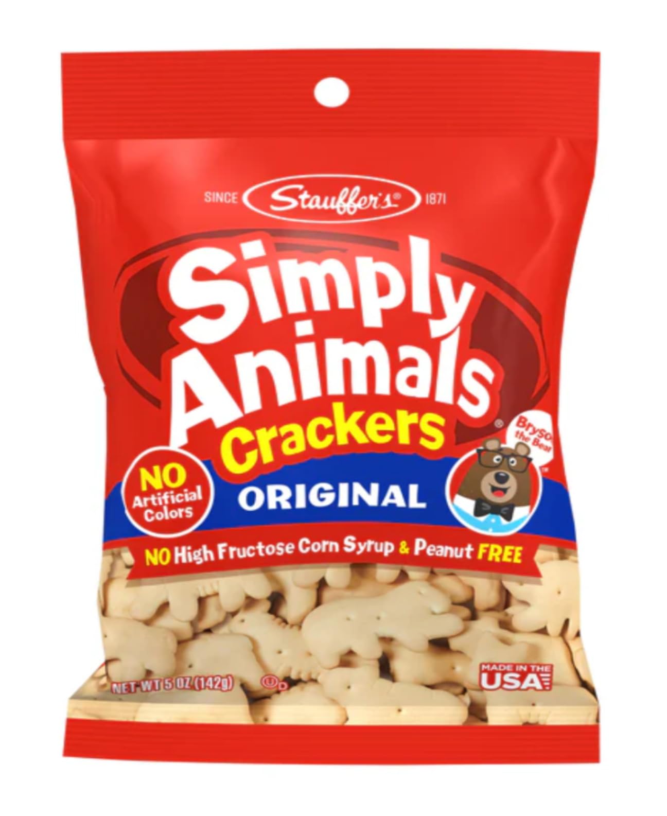 Stauffer's Simply Animals Original - Pack of 3 - Delicious and Fun for the Whole Family - 13 Fun Animal Shapes - Simply Fun and Nostalgic
