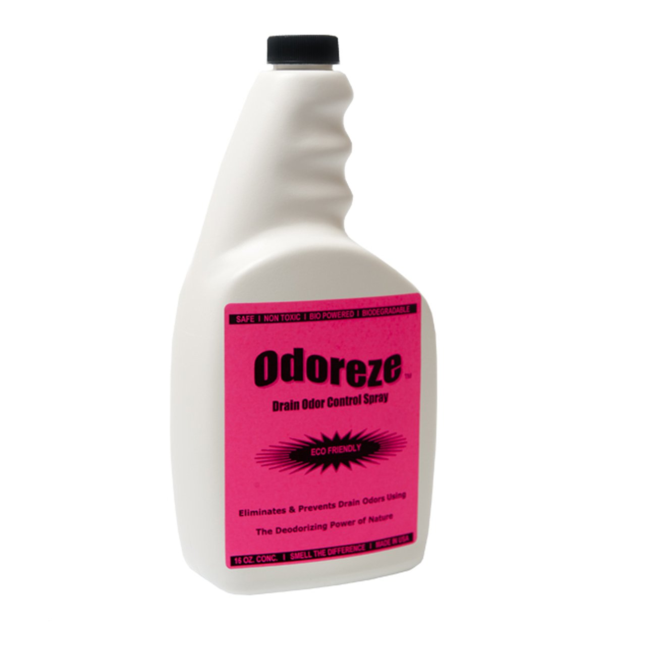 ODOREZE Natural Probiotic Drain Smell Deodorizer: 32 oz. Concentrate Makes 128 Gallons to Clean Drain Odor
