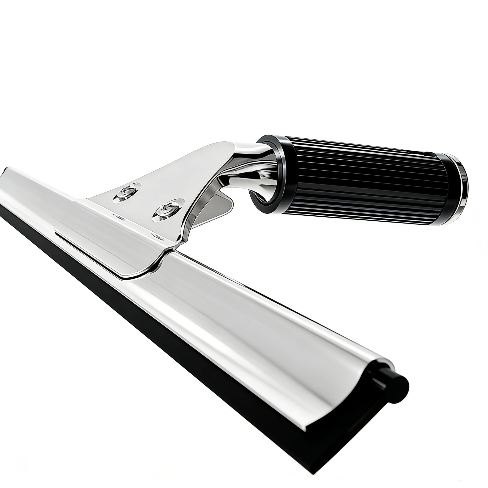 MRDARENSU 14-inch Squeegee for Shower Glass & Window Cleaning, Professional Stainless Steel Squeegee with Durable Handle for Streak-Free Glass