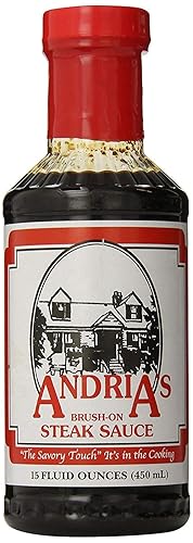 Andria's Brush On Steak Sauce, 15 Ounce Bottle (Pack of 3)