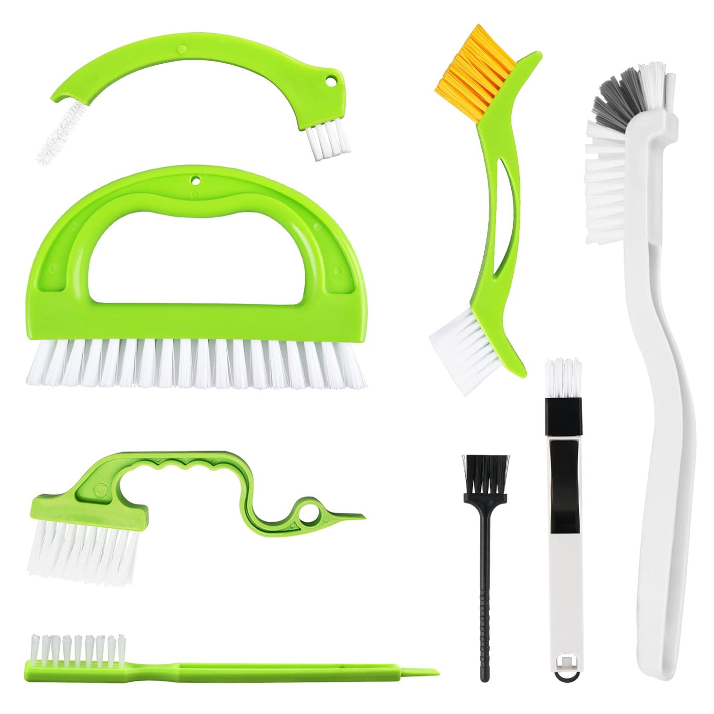 8 Pack Grout Cleaner Brush, Hand-held Groove Gap Cleaning Tools Tile Joint Scrub Brush to Deep Clean, Household Cleaning Brushes for Window Door