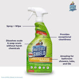 Invisible Shield Limescale & Stain Remover 32 fl. oz - Spray Away Hard Water & Soap Scum by UNELKO- Clean-X 2 pack