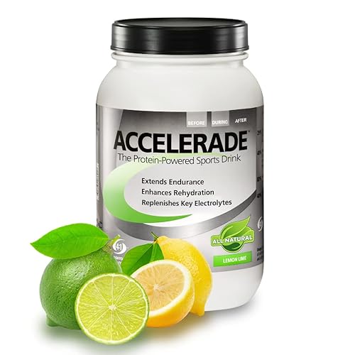 Accelerade by PacificHealth - All Natural Sport Hydration Drink Mix with Protein + Carbs & Electrolytes - for Superior Energy Replenishment, Endurance