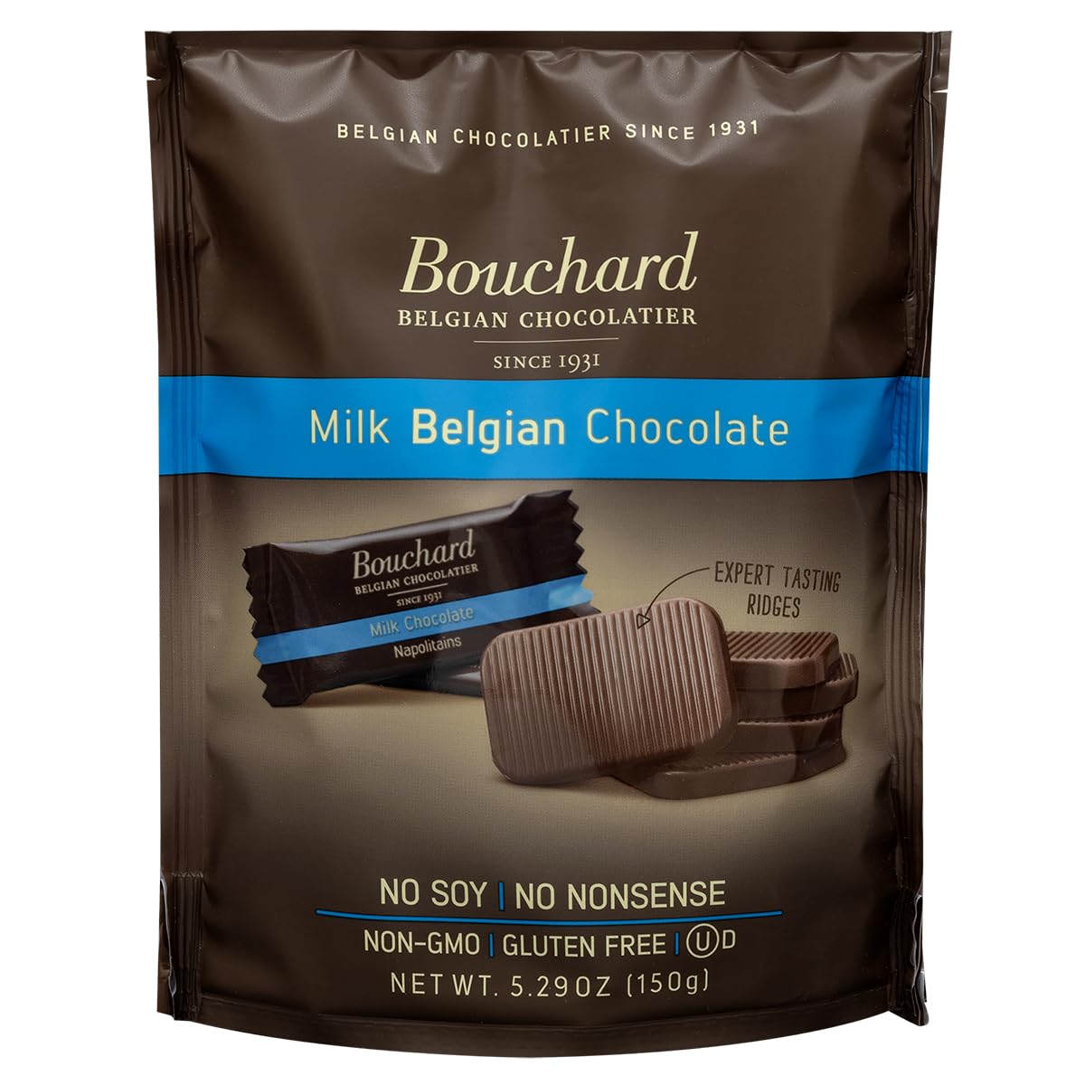 Bouchard Belgian Milk Chocolate (5.29 OZ / 150g) (Pack of 4)