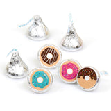 Donut Worry, Let's Party Party Favors - Round Candy Stickers - 108pc