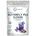 Micro Ingredients Organic Butterfly Pea Flower Tea, 8 oz (680+ Cups) | Loose Leaf Herbal Tea | Natural Blue & Purple Color | Rich in Antioxidants |
