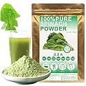 Plant Gift 100% Pure Spinach Powder ??? Natural Powder, Great Flavor for Drinks, Smoothie, Yogurt, Baking, Cookies, Cakes and Beverages, Non-GMO