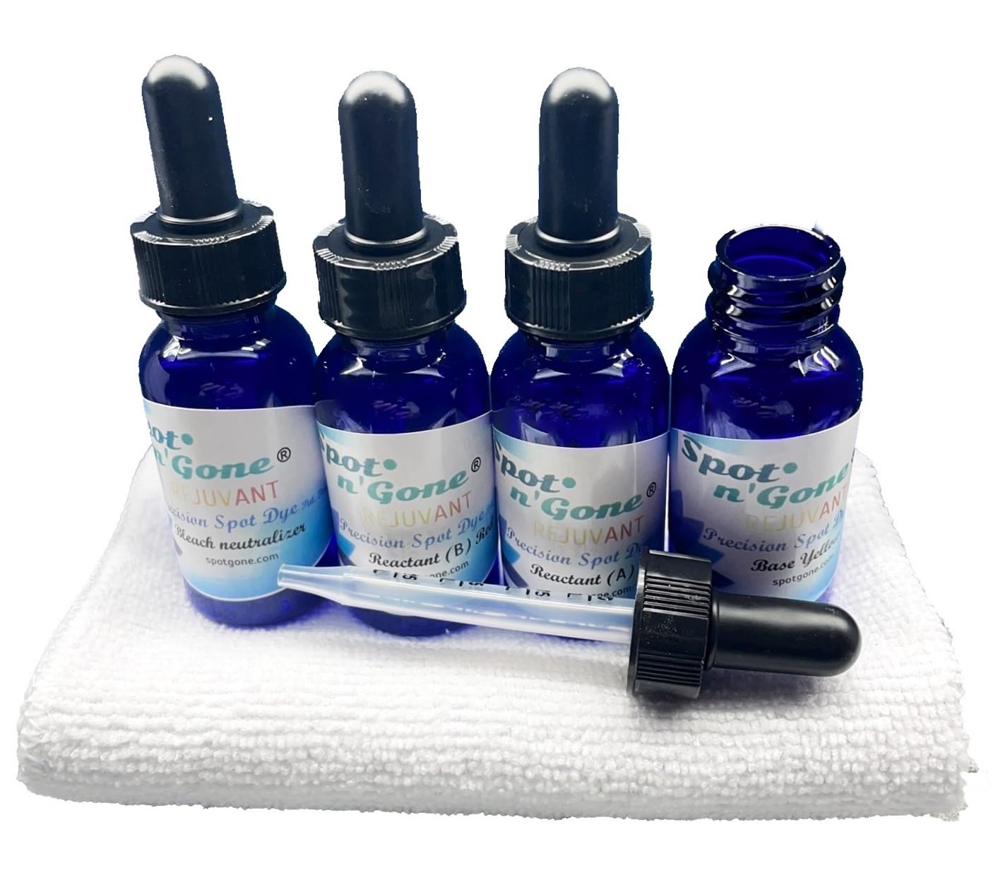 Bleachstain® Precision Carpet Spot Dye Kit | Bleach Stain Repair Kit | for Spots and Drips Smaller Than Pea Size | for Medium Beige, Gray, tan