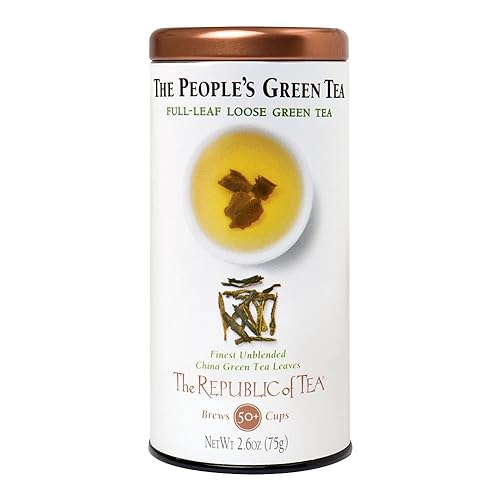 The Republic of Tea The Peoples Green Full-Leaf Tea, 2.6 Ounces / 50 Cups