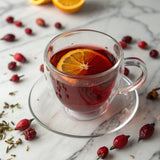 Katy’s Blood Orange Loose Tea - Hibiscus, Orange & Rose Hips - Loose Leaf Herbal Tea, Caffeine-Free, Sugar-Free - Hot or Cold Brew Tea - 30+ Cups
