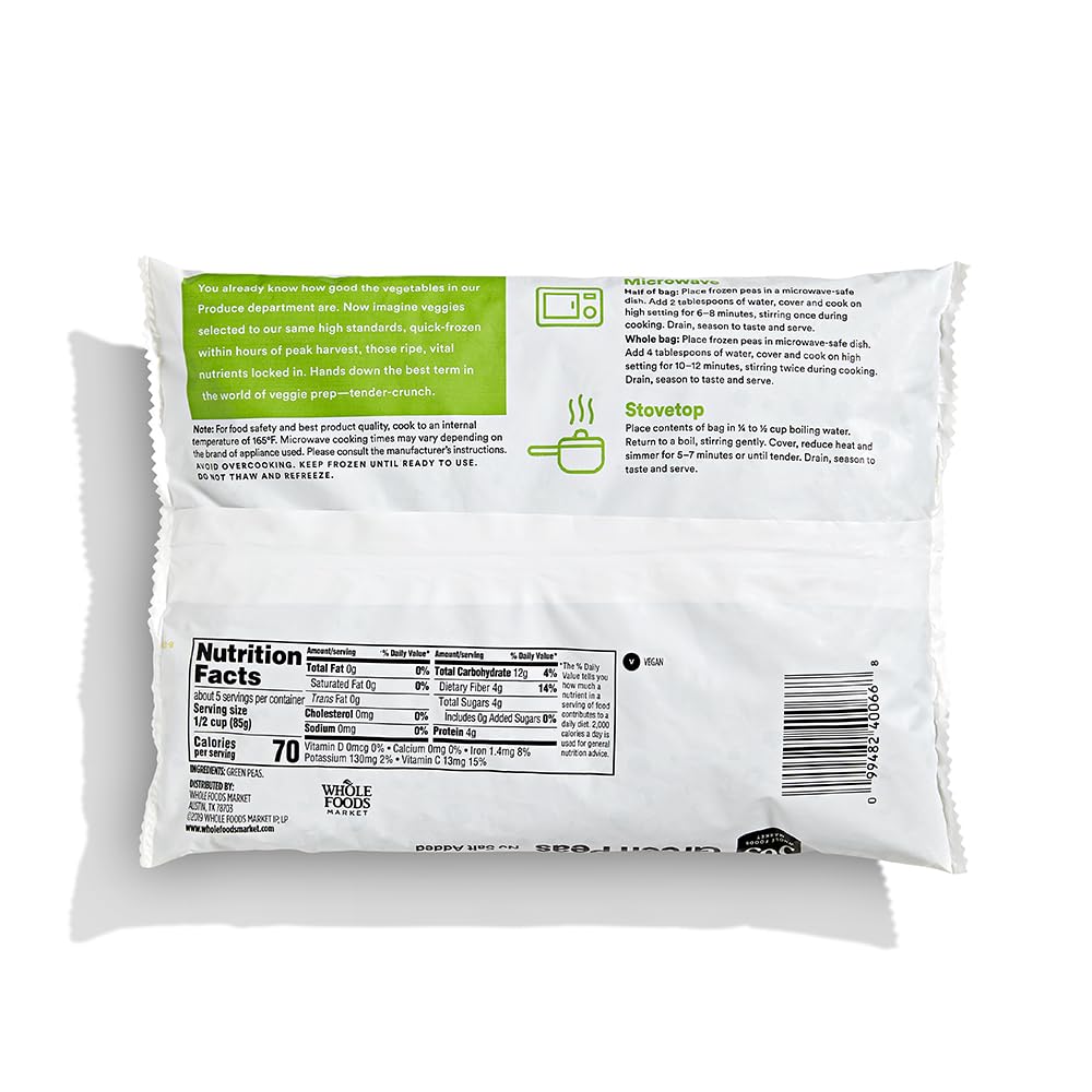 365 by Whole Foods Market, Green Peas, 16 oz