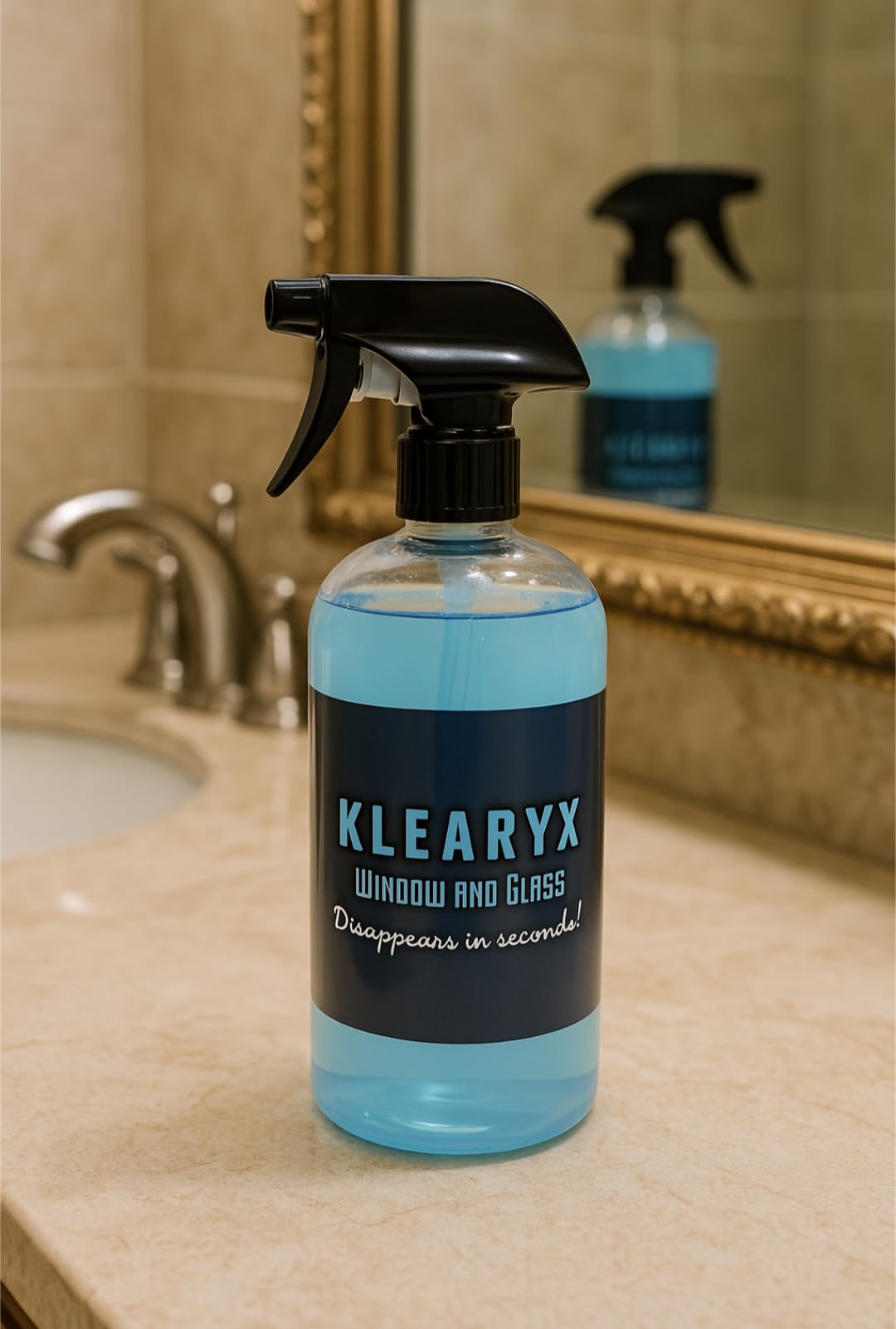 Klearyx Streak-Free Window & Glass Cleaner - Fast Evaporating, Ammonia-Free, Tint-Safe | Professional Auto & Home Use | 16 oz