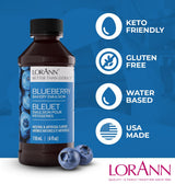 LorAnn Oils Blueberry Bakery Emulsion: True Essence, Ideal for Boosting Fruit Tones in Cakes, Cookies & Desserts, Gluten-Free, Keto-Friendly, Extract