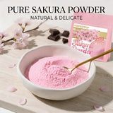 Sakura Powder, 100% Natural Cherry Blossom Flavor, Food Grade, Vegan, for Baking, Tea, Lattes & Desserts, 100g