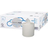 Cellysoft Stefco 600 Sheet Center Pull Dispenser Cleaning Towel, 7.60" x 8", White