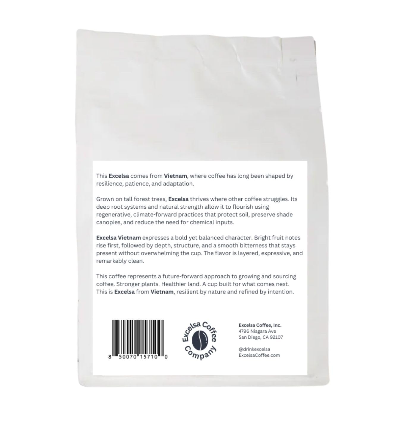 Excelsa Coffee - Vietnam Medium Roast, Whole Bean, 5 lbs | Bright Fruity Flavor, Low Caffeine, Pesticide-Free