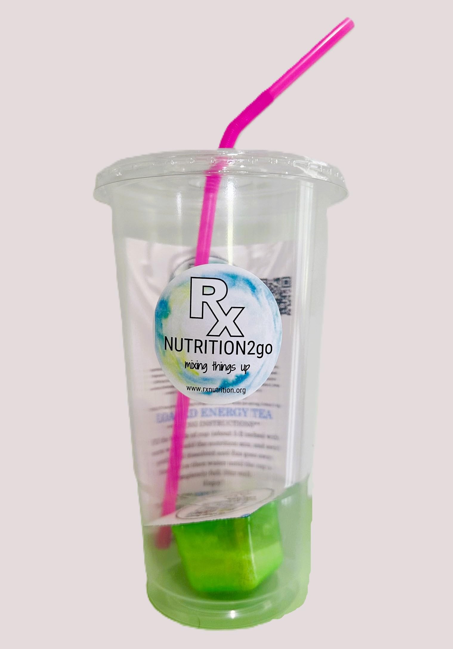 RxNutrition 2go Loaded Tea Drink Mix, MISSISSIPPI VICE, SINGLE PACK, Clean, Sugar-Free Energy with B12, Multivitamins, Antioxidants, Electrolytes