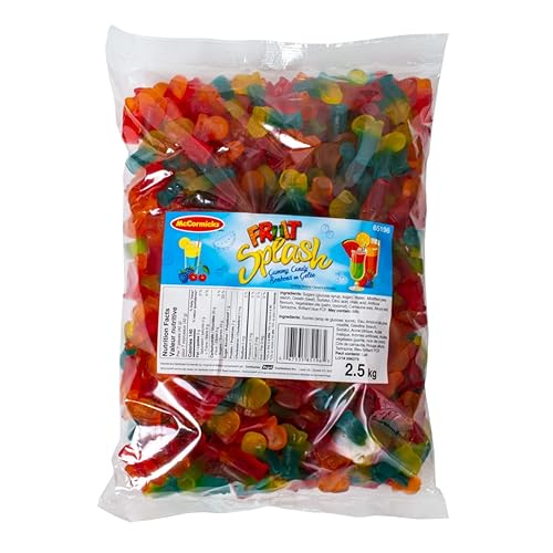 McCormicks Fruit Splash Gummy Candy 2.5 kg/5.5lb Bag (Imported from Canada)