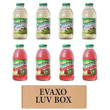 LUV BOX- variety Everfresh Juice 16 oz. pack of 8 , Everfresh White Grape , Everfresh 100% Juice- Kiwi Strawberry. by evaxo