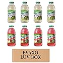 LUV BOX- variety Everfresh Juice 16 oz. pack of 8 , Everfresh White Grape , Everfresh 100% Juice- Kiwi Strawberry. by evaxo