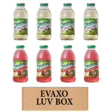 LUV BOX- variety Everfresh Juice 16 oz. pack of 8 , Everfresh White Grape , Everfresh 100% Juice- Kiwi Strawberry. by evaxo