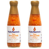 Watcharee's Thai Sweet Chili Ginger Sauce, Gluten Free, Vegan, Authentic Stir Fry, Dressing, Rice Seasoning, Condiment & Dipping Sauce -8.1 oz Bottle