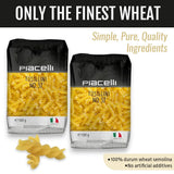 Piacelli Fusillini Pasta - Protein Pasta Made from Fine Durum Wheat Semolina for Rich Flavor - Enjoy Organic Noodles in Your Favorite Recipes