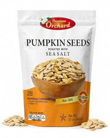 ROASTED PUMPKIN SEEDS to Eat in Shell by Premium Orchards MIXED NUTS - Salted with Sea Salt - Non-GMO Vegan Fresh Healthy Snacks/ - Great source