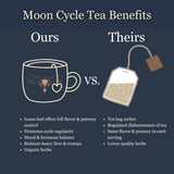 Birth Song Botanicals Organic Moon Cycle Menstrual Tea for Women, Herbal Period Cramp & PMS Relief, Hormone Balance, Bloat & Cycle Support Raspberry