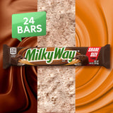 MILKY WAY Share Size Candy Bars With Caramel, Nougat, and Milk Chocolate - Pack of 24, 3.63 Ounce, Bulk Box, Bulk Candy Bars