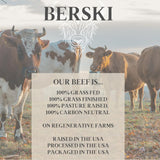 BERSKI Salt & Pepper Beef Sticks - 100% Grass-Fed, Grass-Finished - Ancestral Blend with Liver & Heart - Keto, Paleo - Regeneratively Raised USA Beef