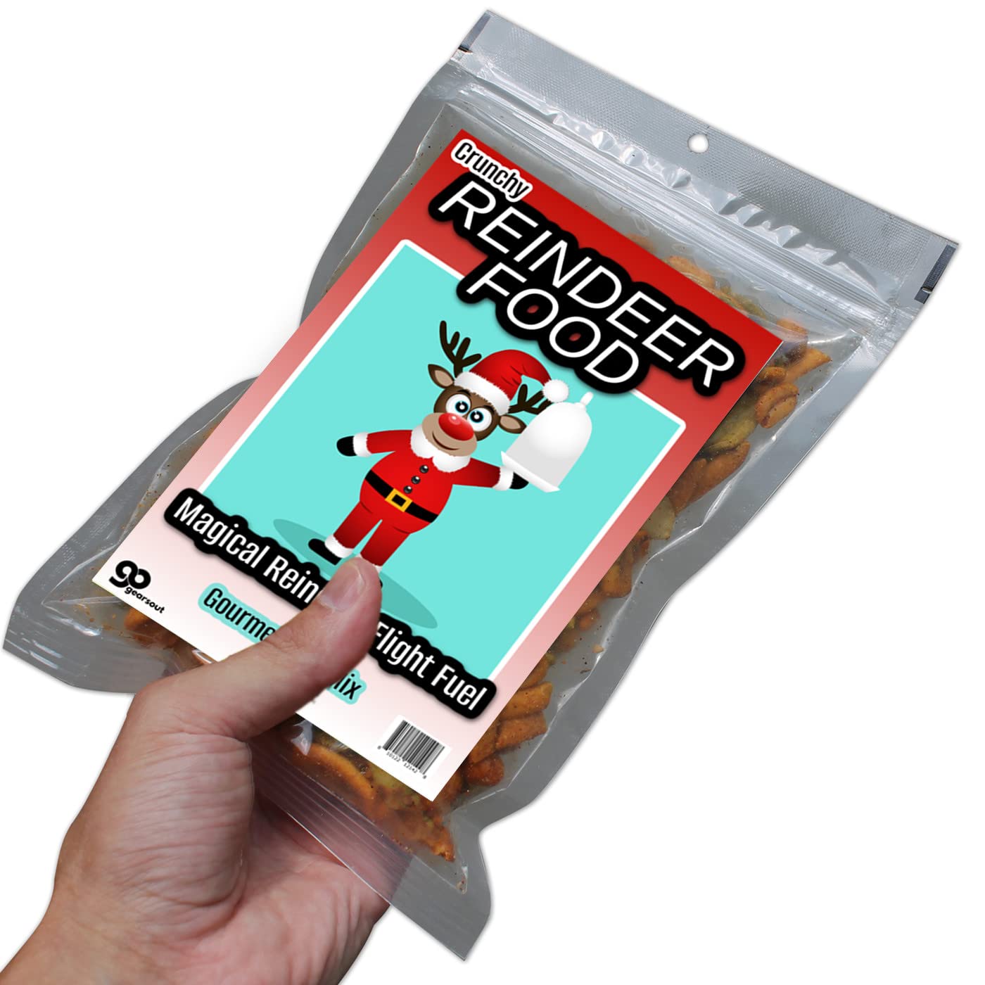 Reindeer Food Gourmet Trail Mix - Cute Christmas Gag Gifts for Teens - Funny Secret Santa Gift for Coworkers Food Gift Box Stuffer, Christmas Gifts