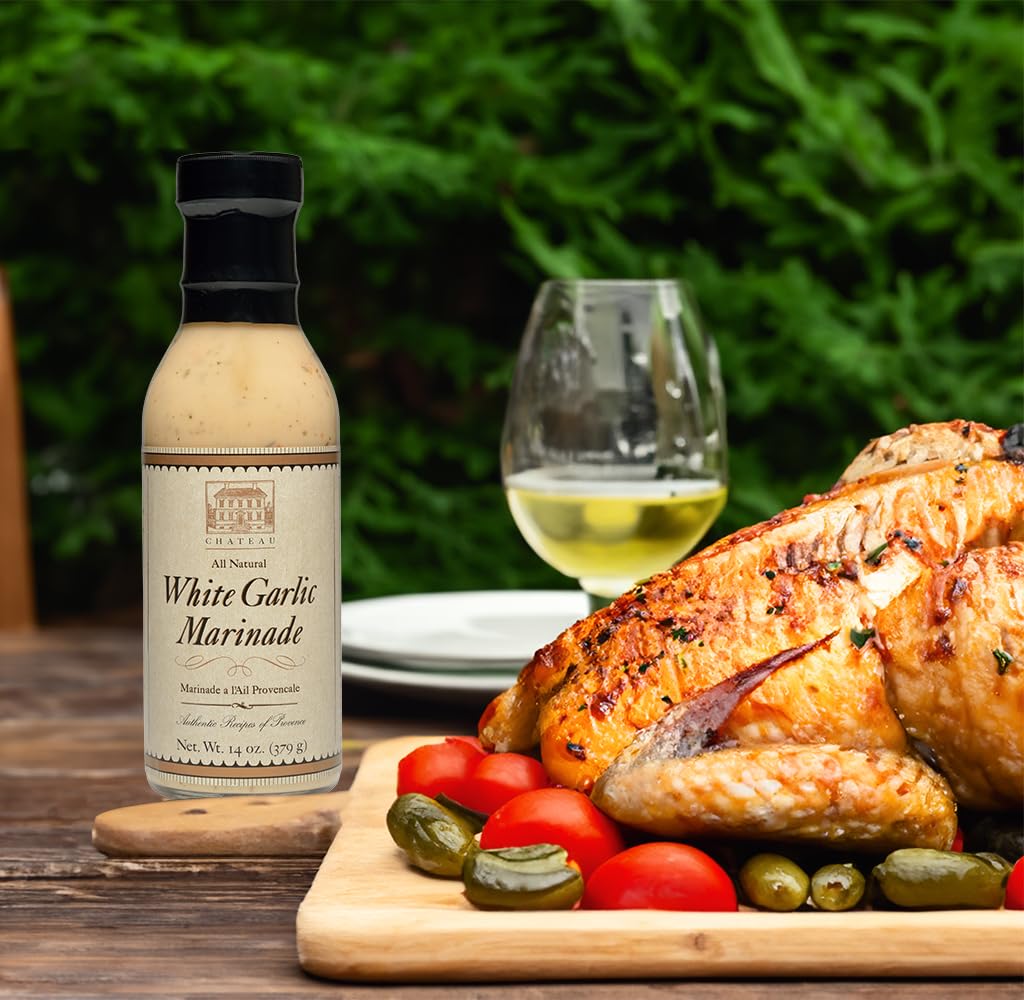 Chateau White Garlic Gluten Free Marinade, 12oz (12 Pack)