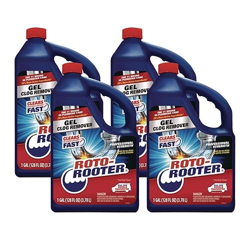 Roto Rooter Gel Clog Remover 1 gal. - Case of: 4;4