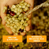 Dark French Low Acid Coffee (Ground) - 100% Organic Ingredients - Up to 90% Less Acid
