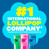 Chupa Chups Melody Pop, Blue Raspberry Flavor, Easter Candy, Easter Basket Essentials Stuffers for Kids and Adults, Whistle Individually Wrapped, 5