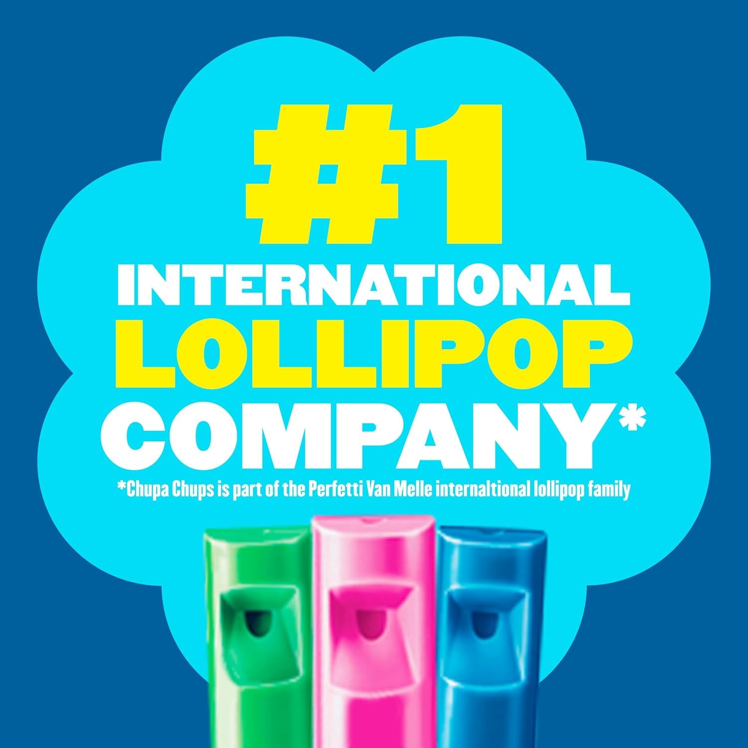 Chupa Chups Melody Pop, Blue Raspberry Flavor, Easter Candy, Easter Basket Essentials Stuffers for Kids and Adults, Whistle Individually Wrapped, 5