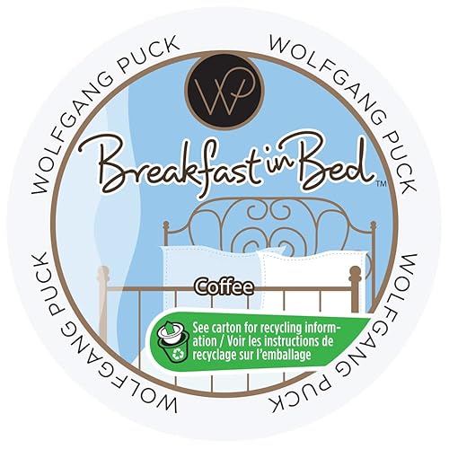 Wolfgang Puck Breakfast in Bed Coffee Single Serve Cups for Keurig, 48 Count