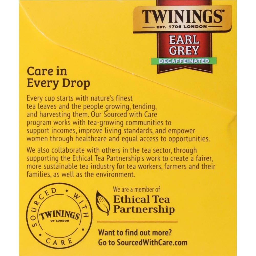 TWININGS TEA, TEA,DECAF,EARL GREY 20 BAG