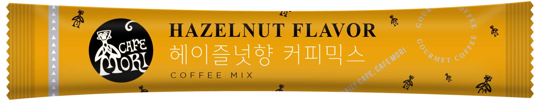 Jardin Café Mori Caffe Latte - Well-Balanced Coffee, Soft Sweetness, Deep Milk Flavor, 11.5g x 50 Sticks (hazelnutflavor)