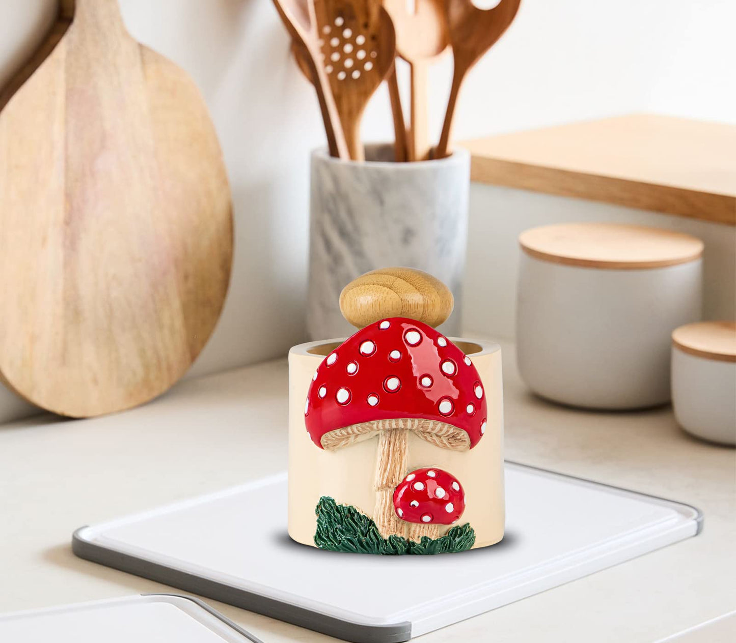 Mushroom Dish Brush Holder And Dish Scrubber Dish Brush And Holder Set Dish Scrub Brush For Cleaning Dishes