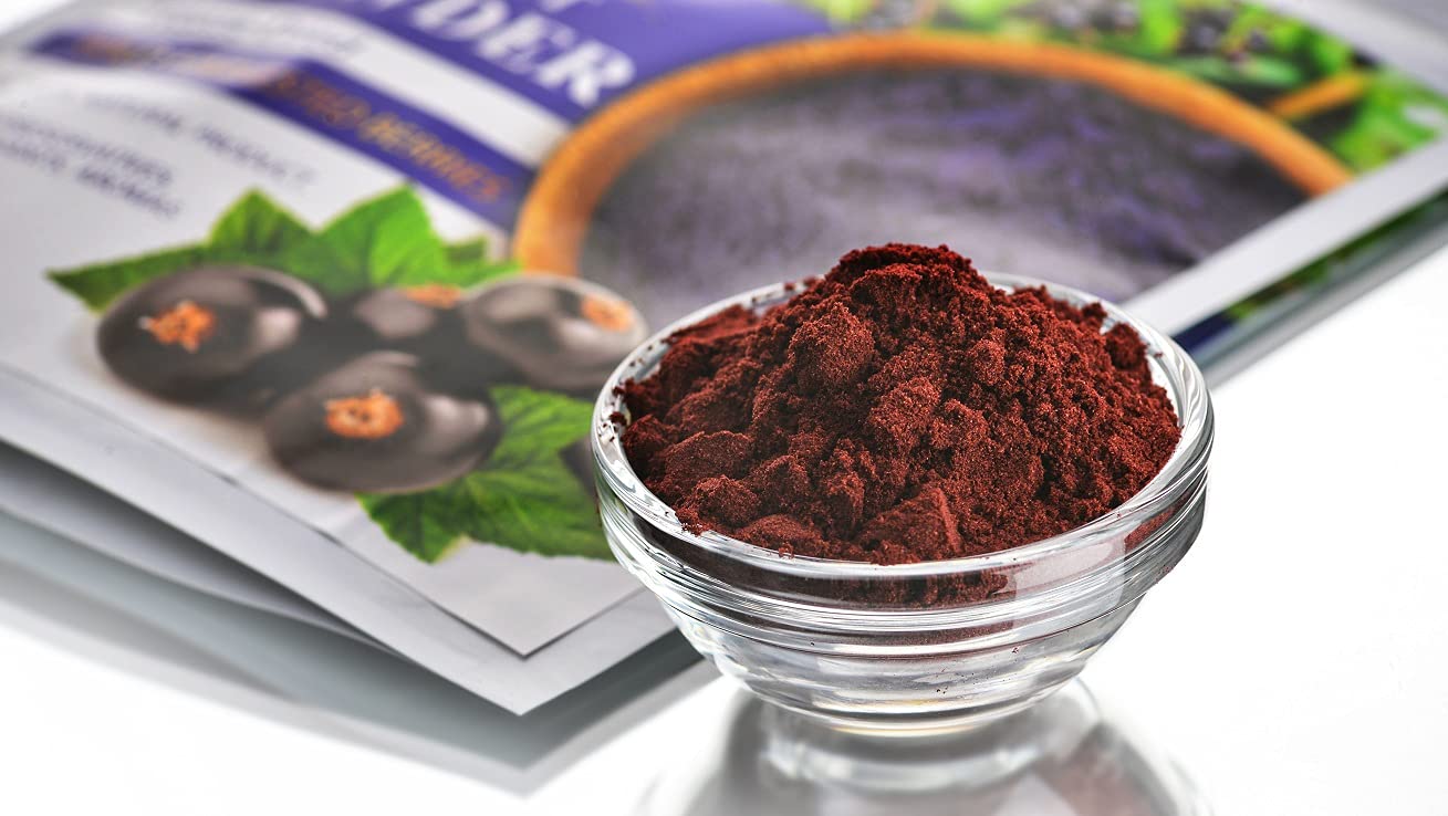 Wild Harvested Black Currant Freeze-Dried Powder - 2 Oz - Natural Black Currant Powder, No added sugar, No GMOs