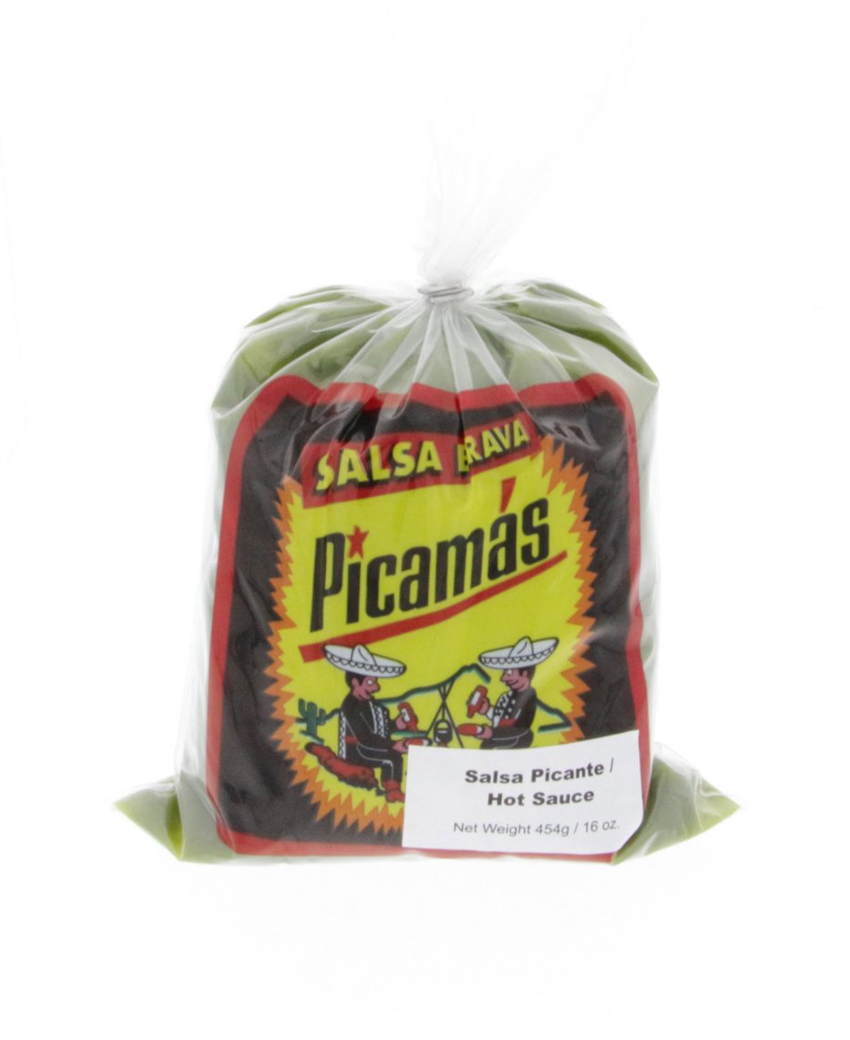 Picamas Green Hot Sauce 16oz - Salsa Picante Verde (Pack of 1)